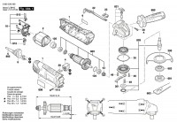 Bosch 3 603 CA2 705 Pws 780-125 Angle Grinder 230 V / Eu Spare Parts